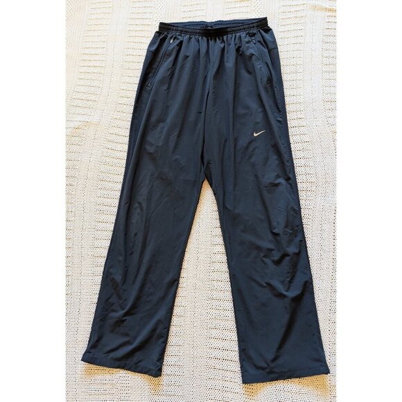 NIKE Men's Sweatpants Size Large Zipper Pockets Elastic Waist 640111-475 Outdoor - Picture 8 of 11